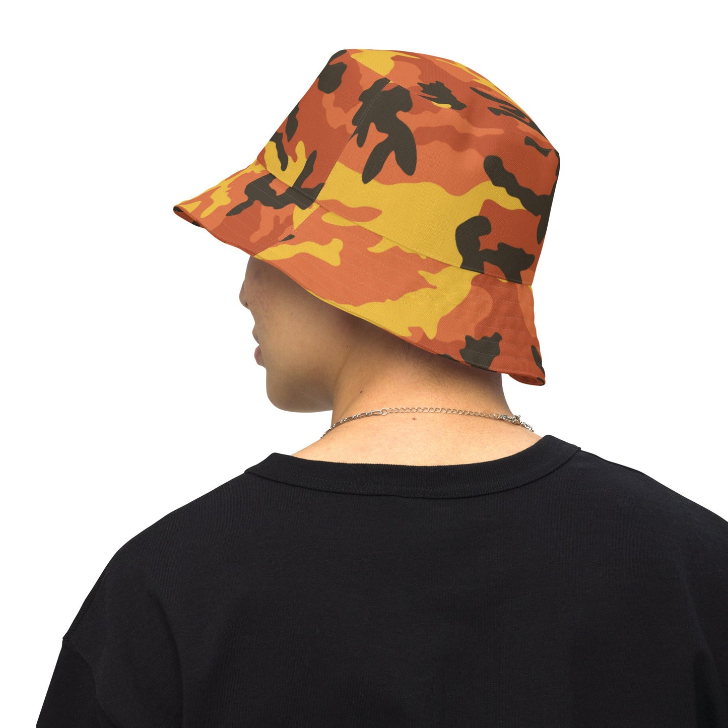 American M81 Savage Orange Hunting CAMO Reversible bucket hat - Bucket Hats