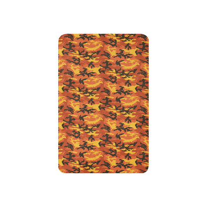 American M81 Savage Orange Hunting CAMO Sherpa blanket - Blankets