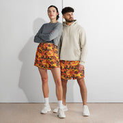 Classic M81 Savage Orange Hunting CAMO Unisex Athletic Long Shorts
