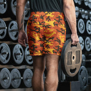 Classic M81 Savage Orange Hunting CAMO Unisex Athletic Long Shorts
