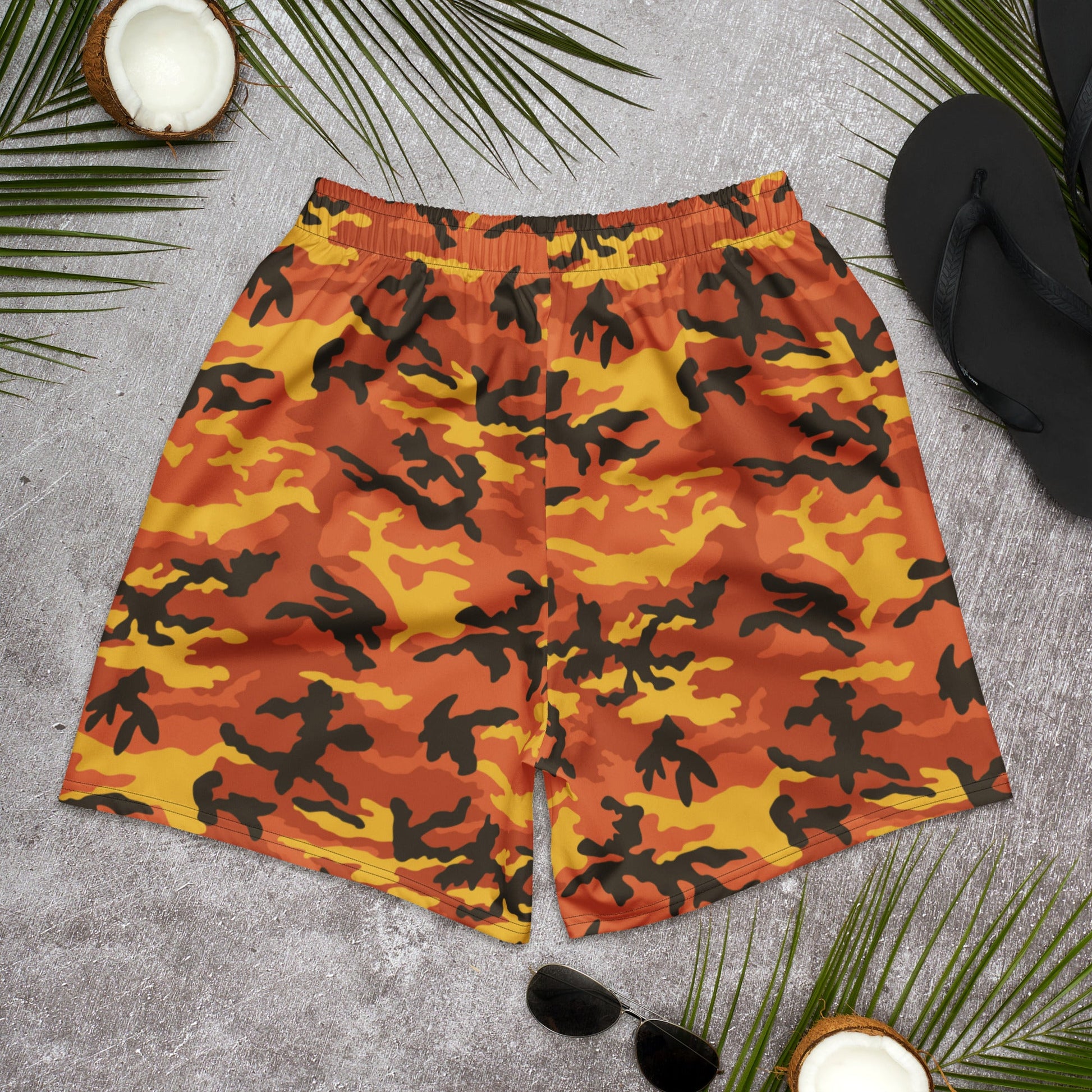 American M81 Savage Orange Hunting CAMO Unisex Athletic Long Shorts