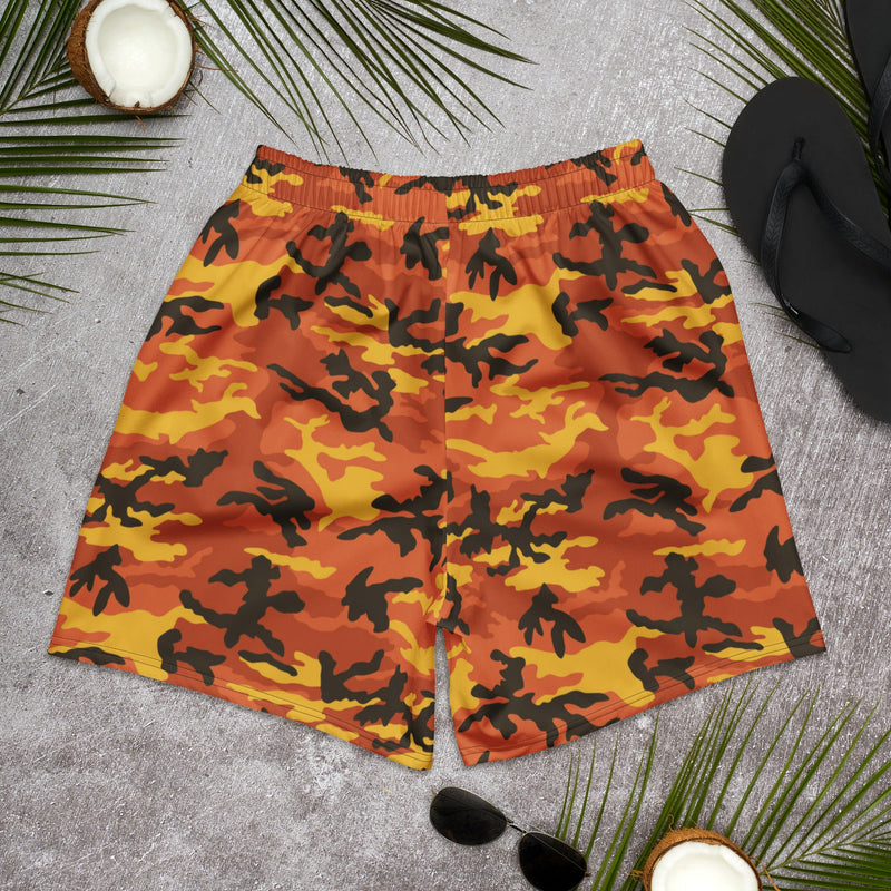 Classic M81 Savage Orange Hunting CAMO Unisex Athletic Long Shorts