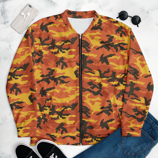American M81 Savage Orange Hunting CAMO Unisex Bomber Jacket - Jackets