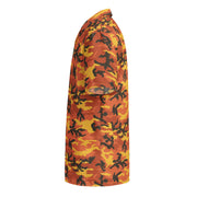 American M81 Savage Orange Hunting CAMO Unisex Short-Sleeve Button Shirt