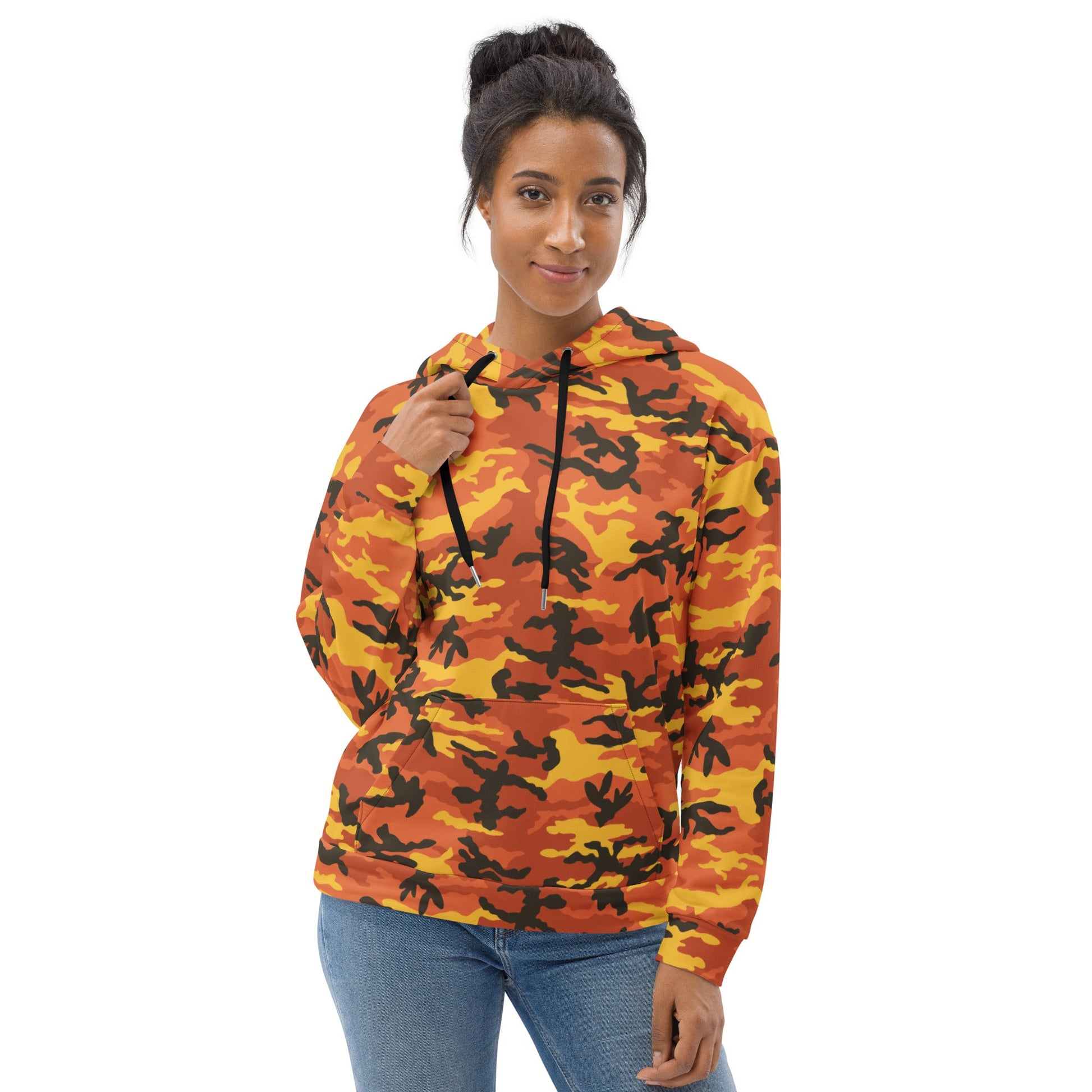 American M81 Savage Orange Hunting CAMO Unisex Hoodie - Hoodies