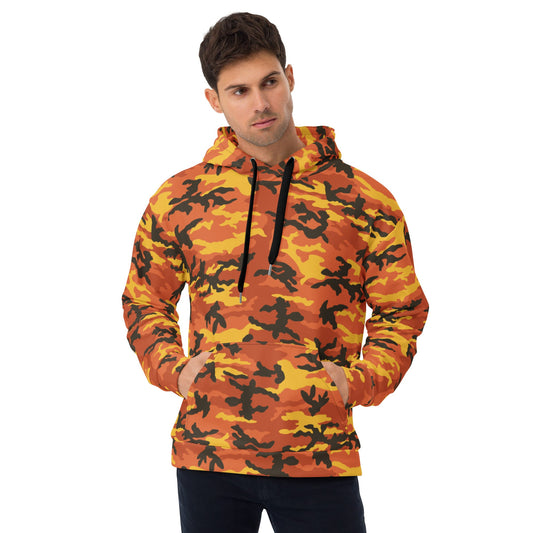 American M81 Savage Orange Hunting CAMO Unisex Hoodie - 2XS - Hoodies