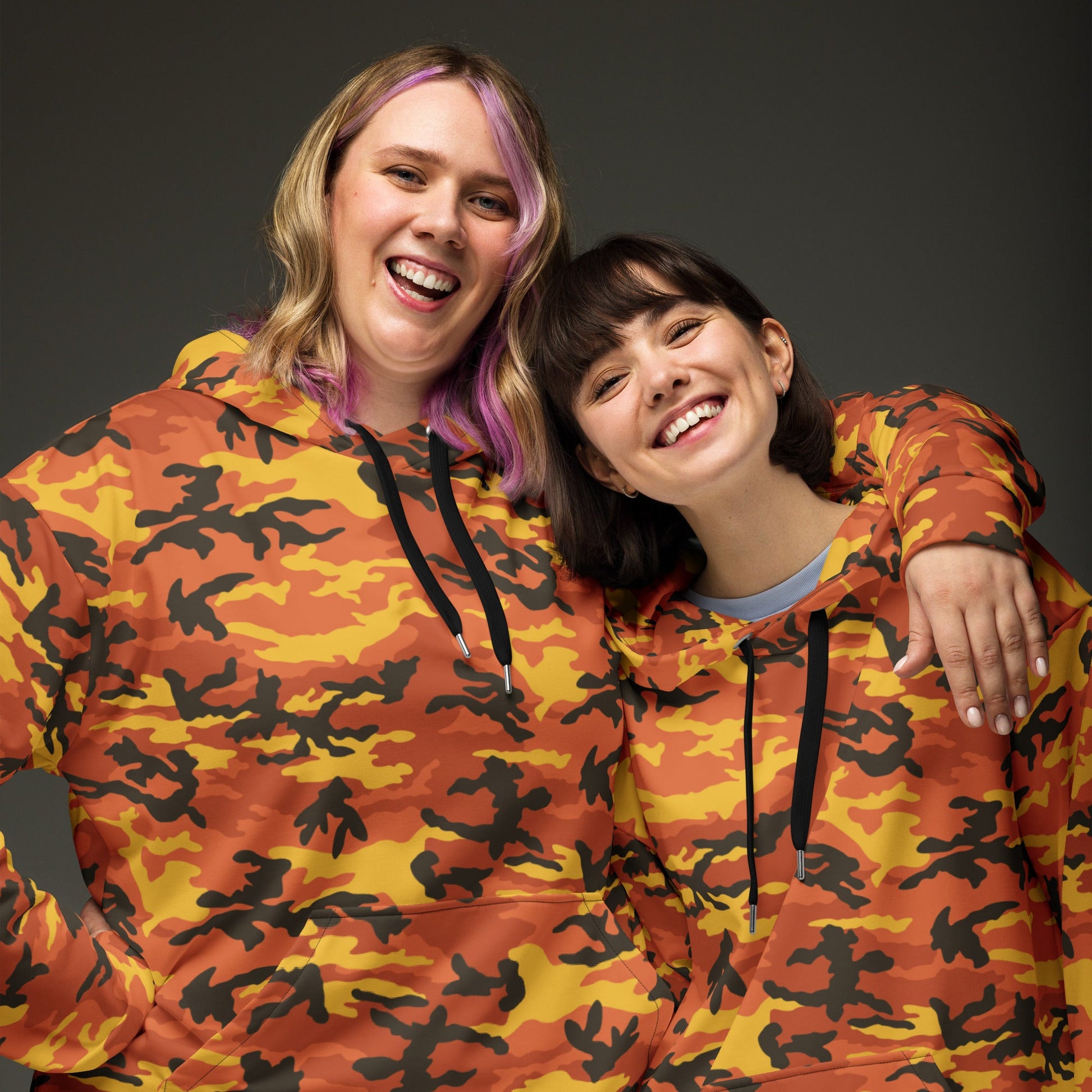 American M81 Savage Orange Hunting CAMO Unisex Hoodie - Hoodies