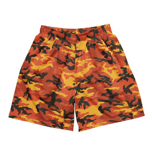 American M81 Savage Orange Hunting CAMO Unisex mesh shorts - 2XS - Mesh Shorts