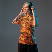 Classic M81 Savage Orange Hunting CAMO Unisex Sports Jersey