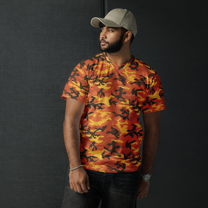 Classic M81 Savage Orange Hunting CAMO Unisex Sports Jersey