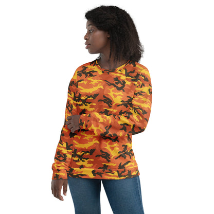 American M81 Savage Orange Hunting CAMO Unisex Sweatshirt