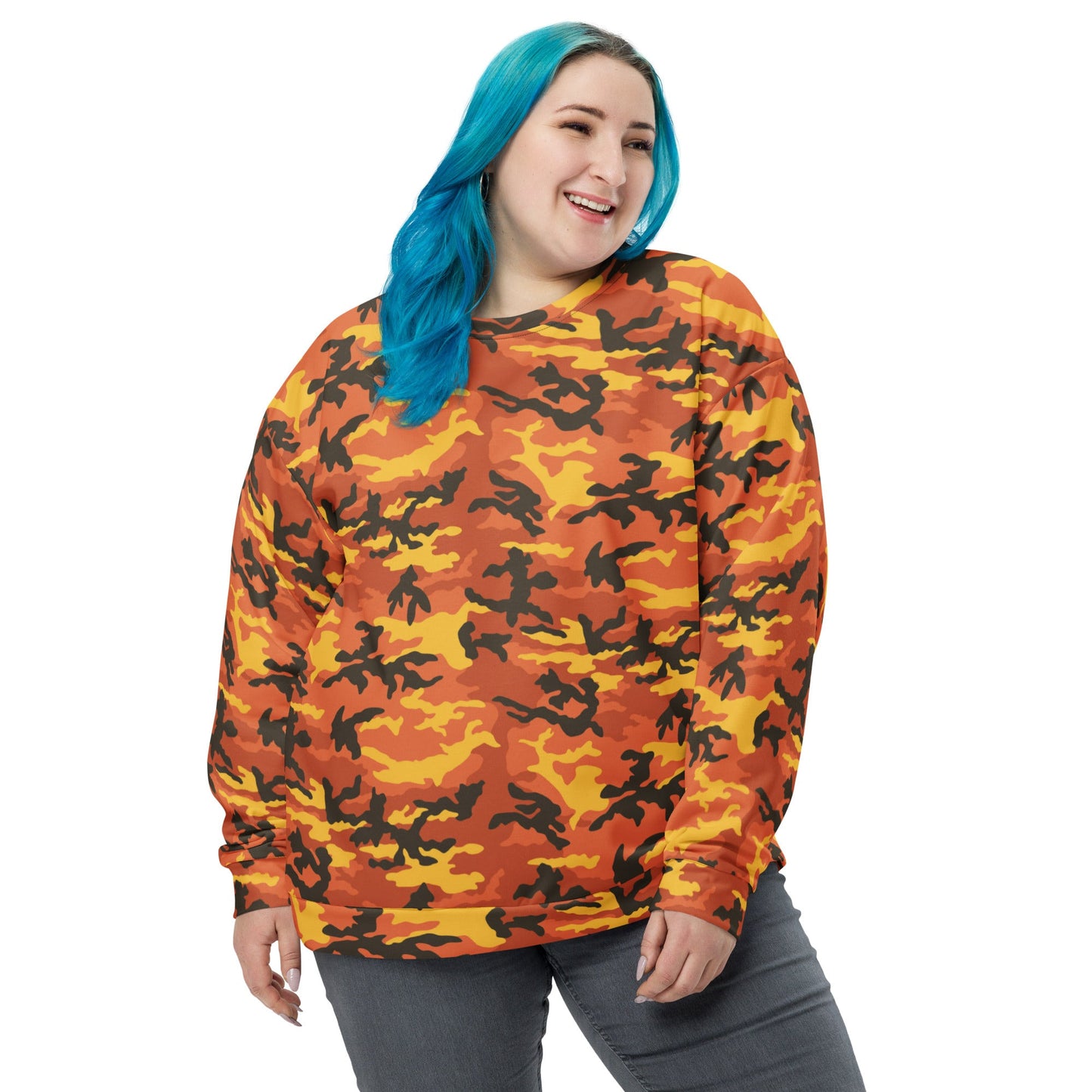 American M81 Savage Orange Hunting CAMO Unisex Sweatshirt