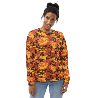 American M81 Savage Orange Hunting CAMO Unisex Sweatshirt