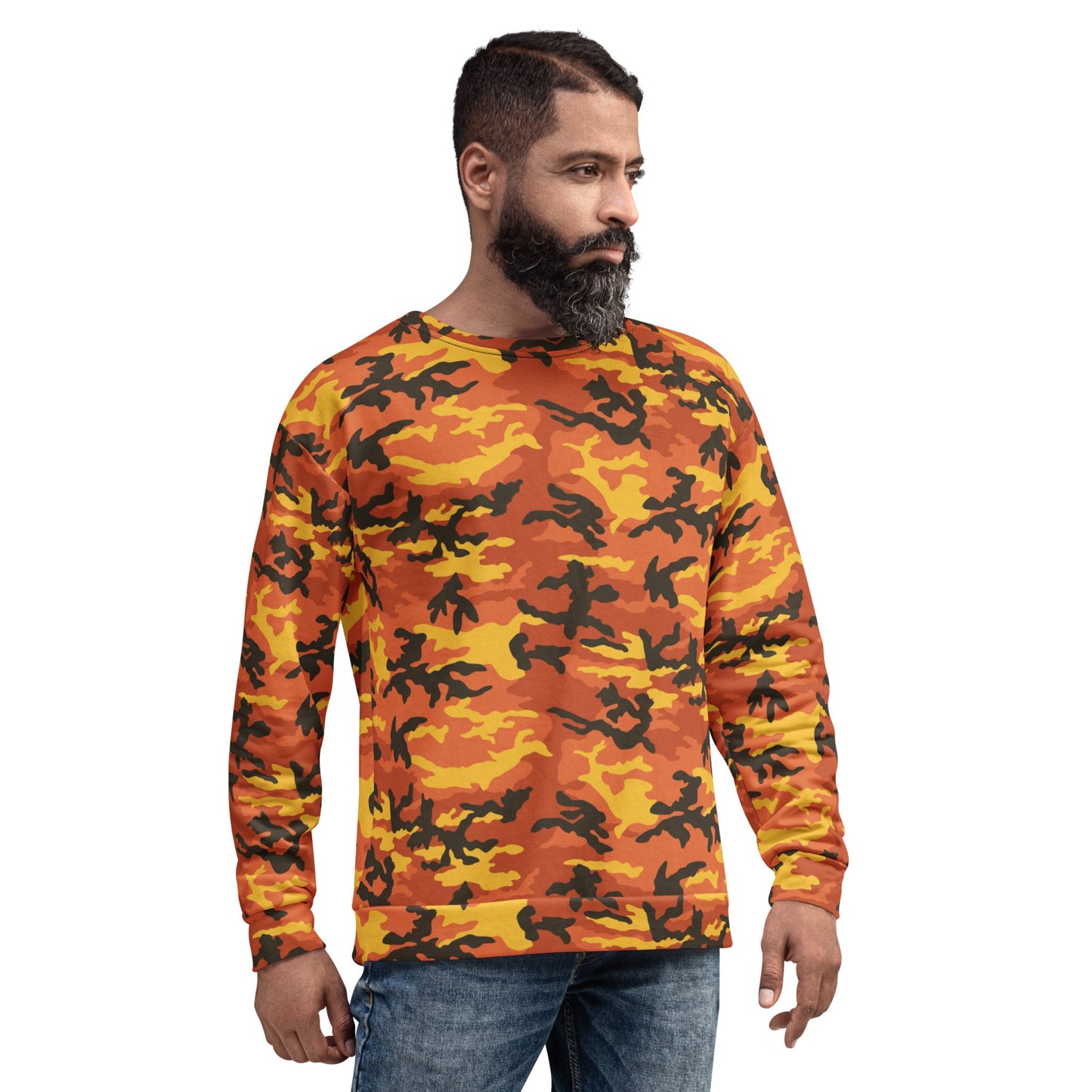 American M81 Savage Orange Hunting CAMO Unisex Sweatshirt