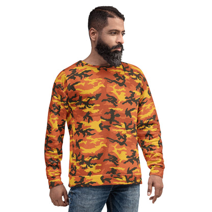 American M81 Savage Orange Hunting CAMO Unisex Sweatshirt
