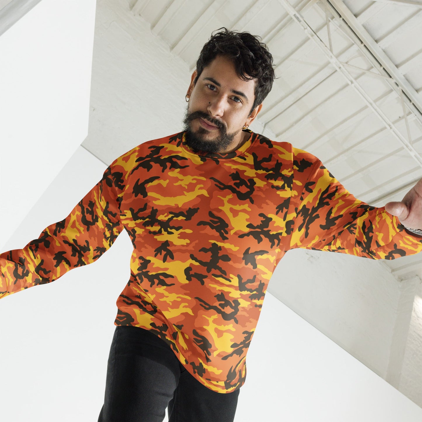 American M81 Savage Orange Hunting CAMO Unisex Sweatshirt