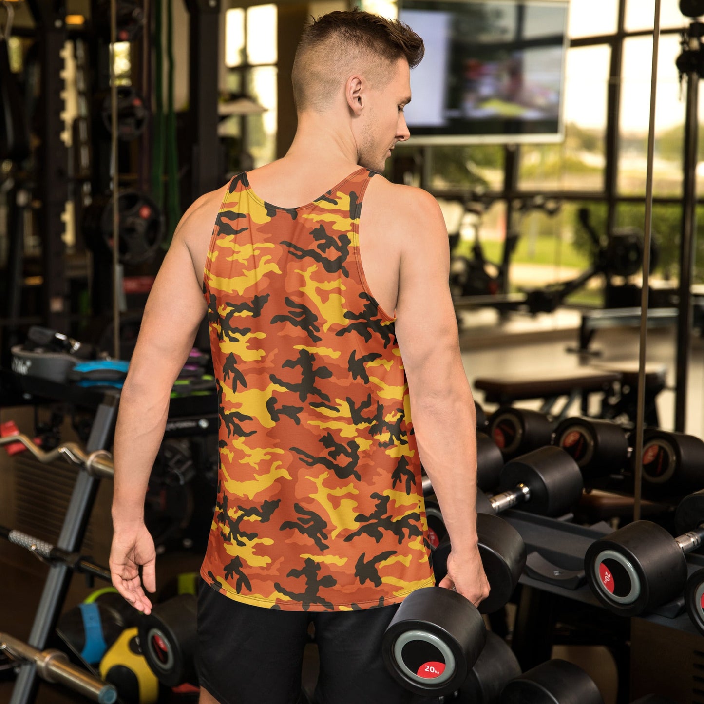 American M81 Savage Orange Hunting CAMO Unisex Tank Top