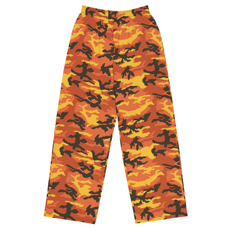 American M81 Savage Orange Hunting CAMO Unisex Wide-Leg Leisure Pants - 2XS