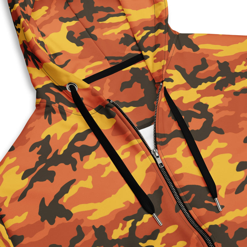 American M81 Savage Orange Hunting CAMO Unisex Zip Hoodie