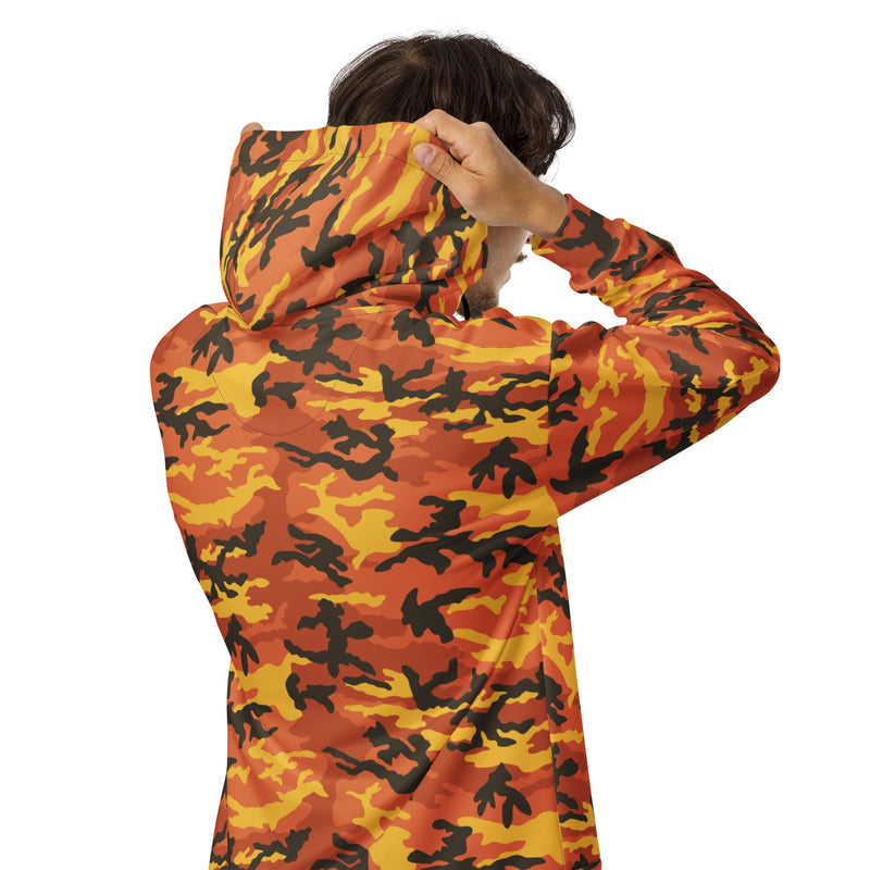 American M81 Savage Orange Hunting CAMO Unisex Zip Hoodie