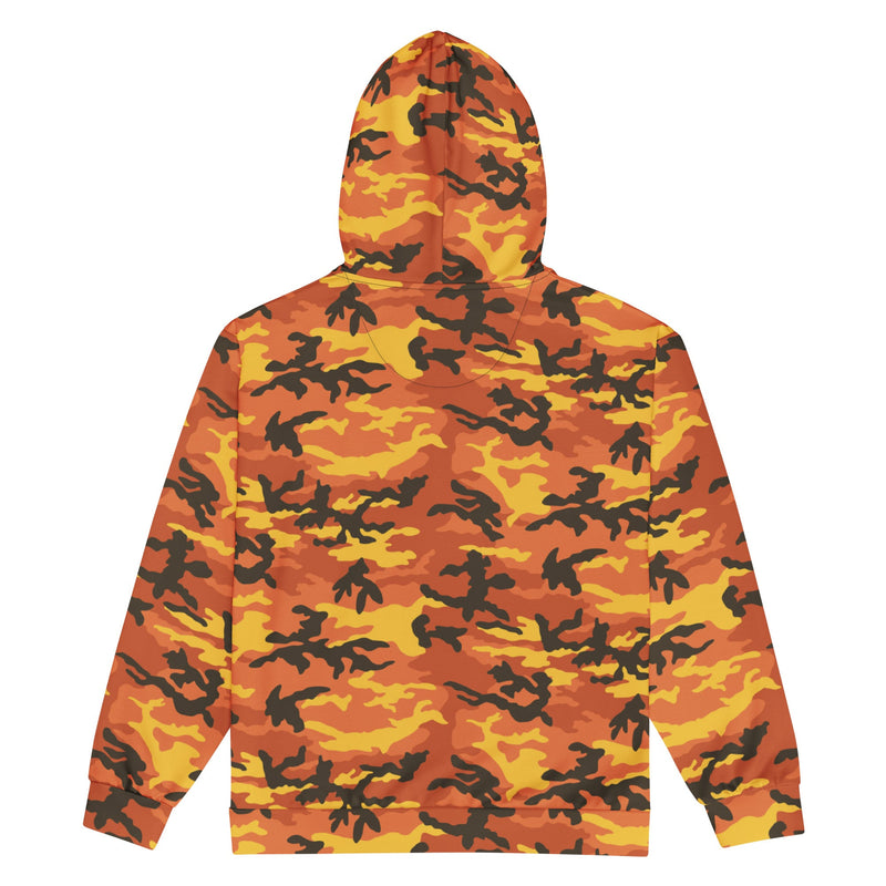 American M81 Savage Orange Hunting CAMO Unisex Zip Hoodie