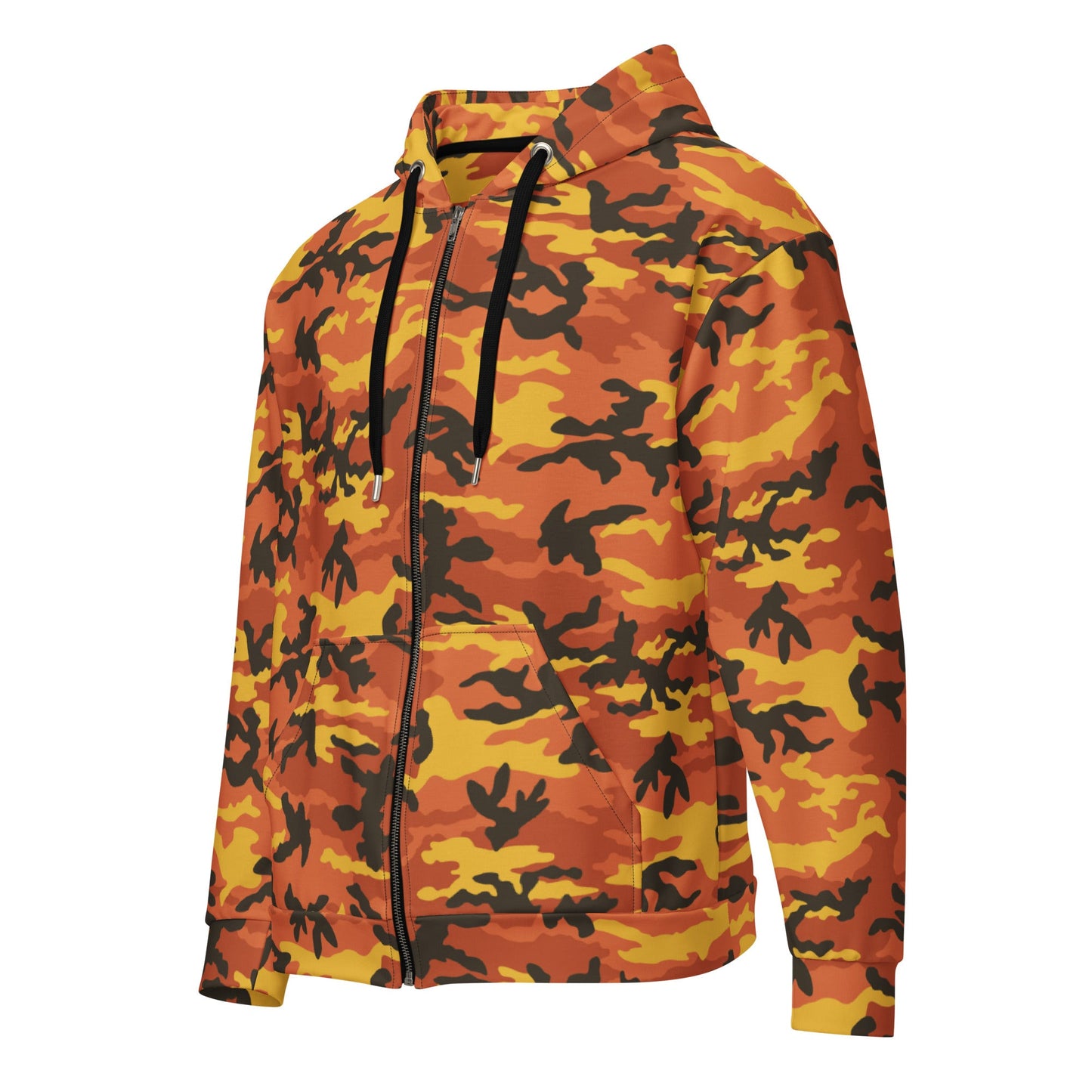 American M81 Savage Orange Hunting CAMO Unisex zip hoodie - Zip Hoodies