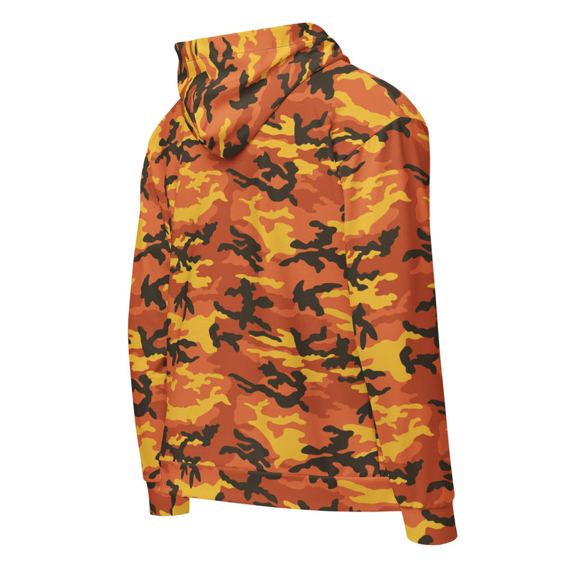 American M81 Savage Orange Hunting CAMO Unisex Zip Hoodie