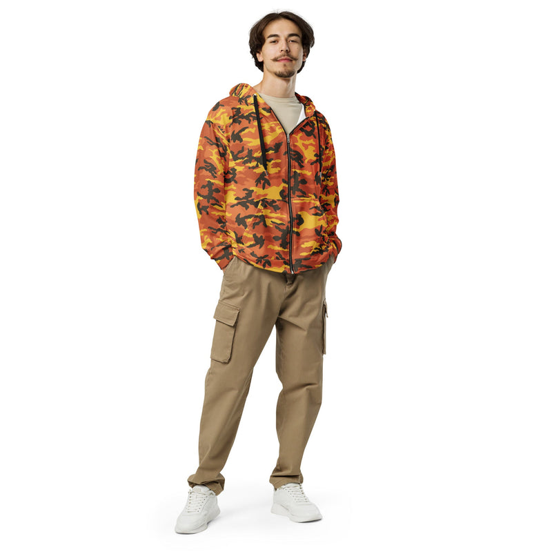 American M81 Savage Orange Hunting CAMO Unisex Zip Hoodie