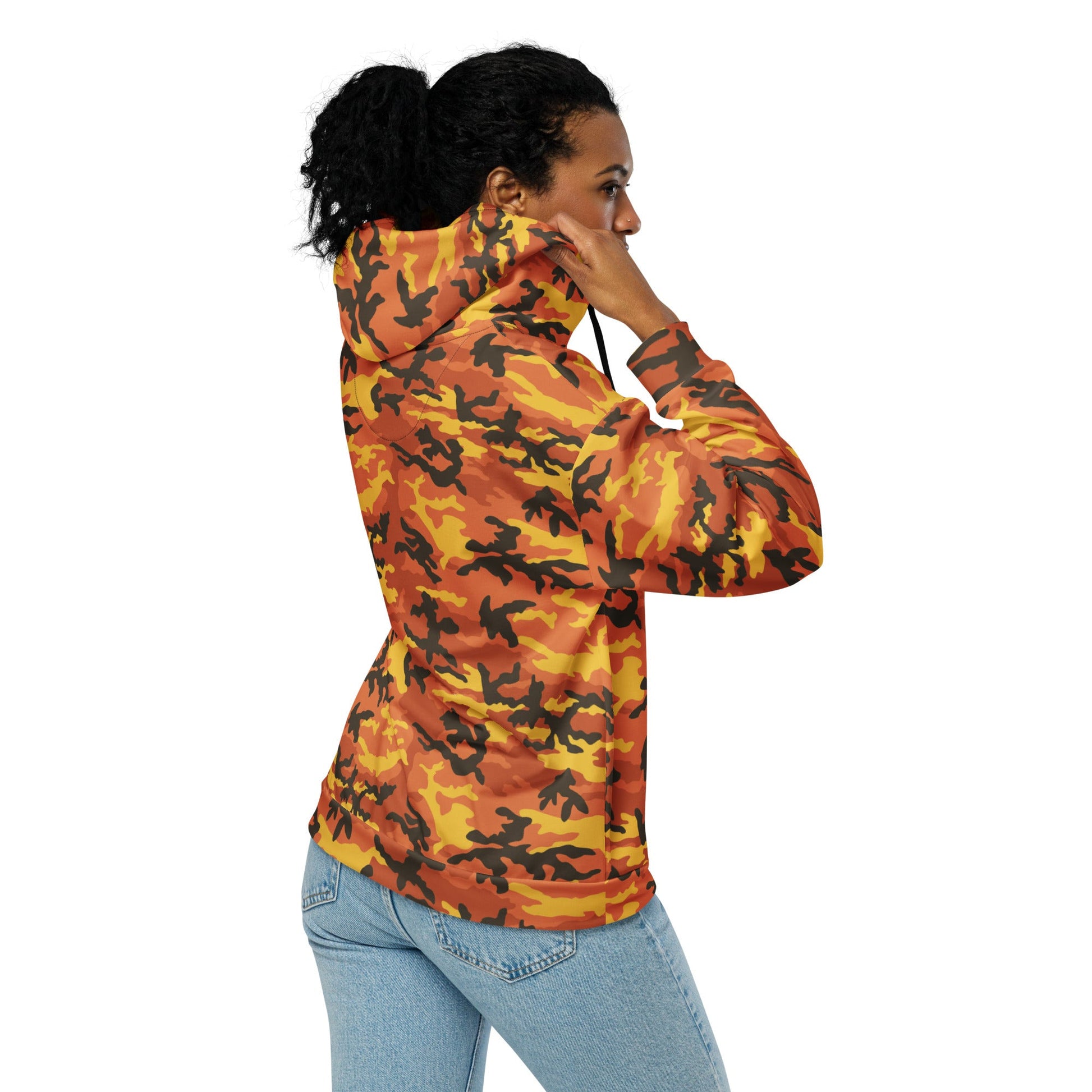 American M81 Savage Orange Hunting CAMO Unisex zip hoodie - Zip Hoodies