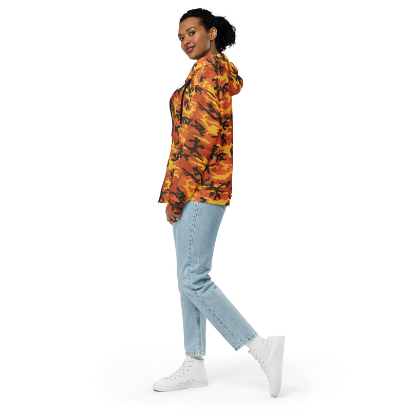 American M81 Savage Orange Hunting CAMO Unisex Zip Hoodie