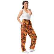 Classic M81 Savage Orange Hunting CAMO Unisex Wide-Leg Joggers