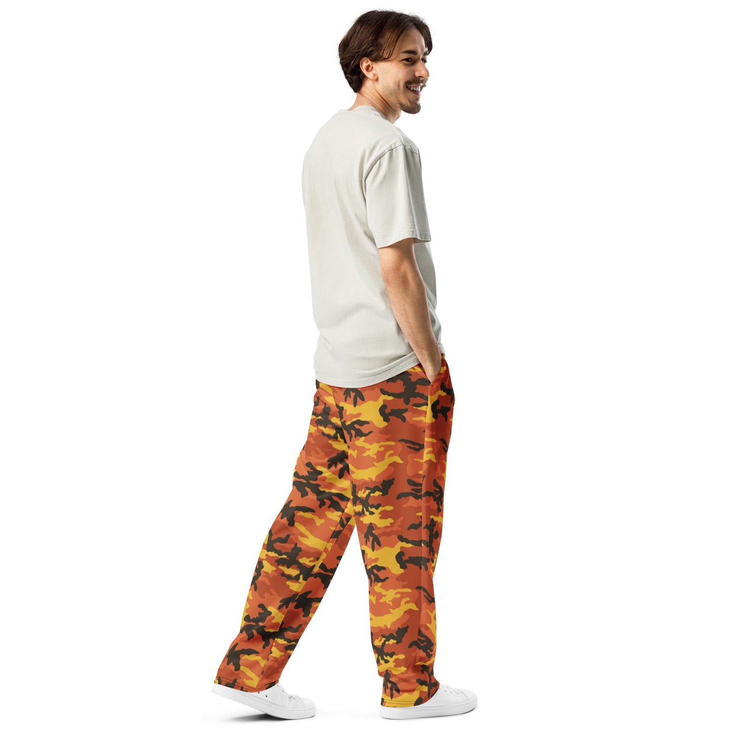 American M81 Savage Orange Hunting CAMO Wide-leg joggers - Joggers