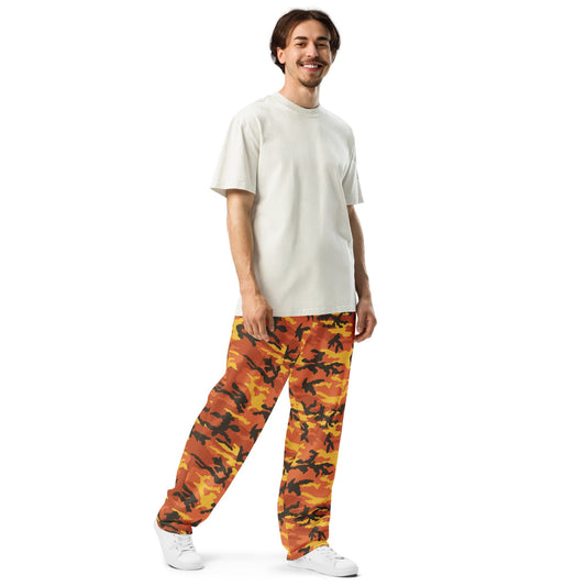 American M81 Savage Orange Hunting CAMO Wide-leg joggers - Joggers