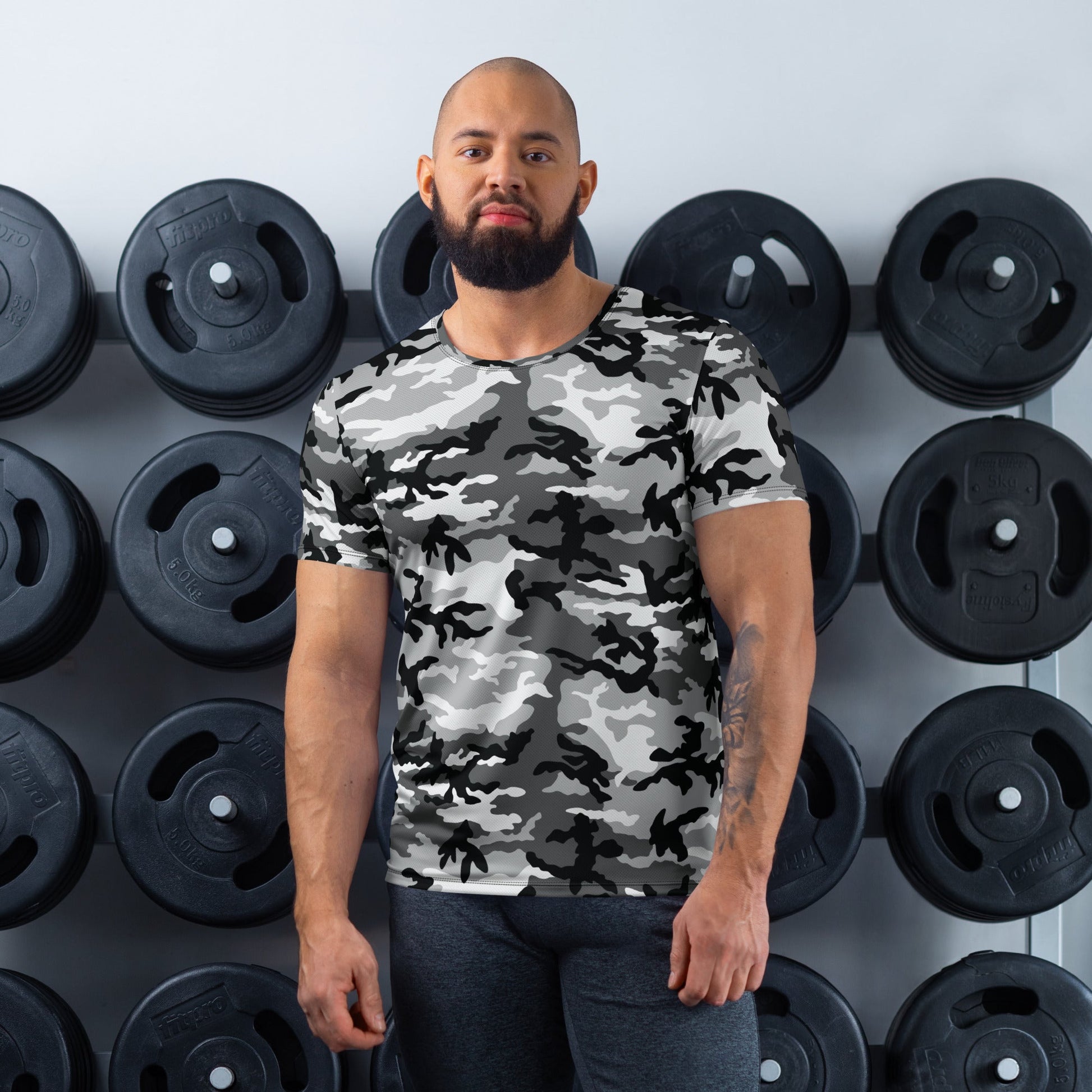 American M81 Urban City CAMO Mens athletic t-shirt - XS - Athletic T-Shirts