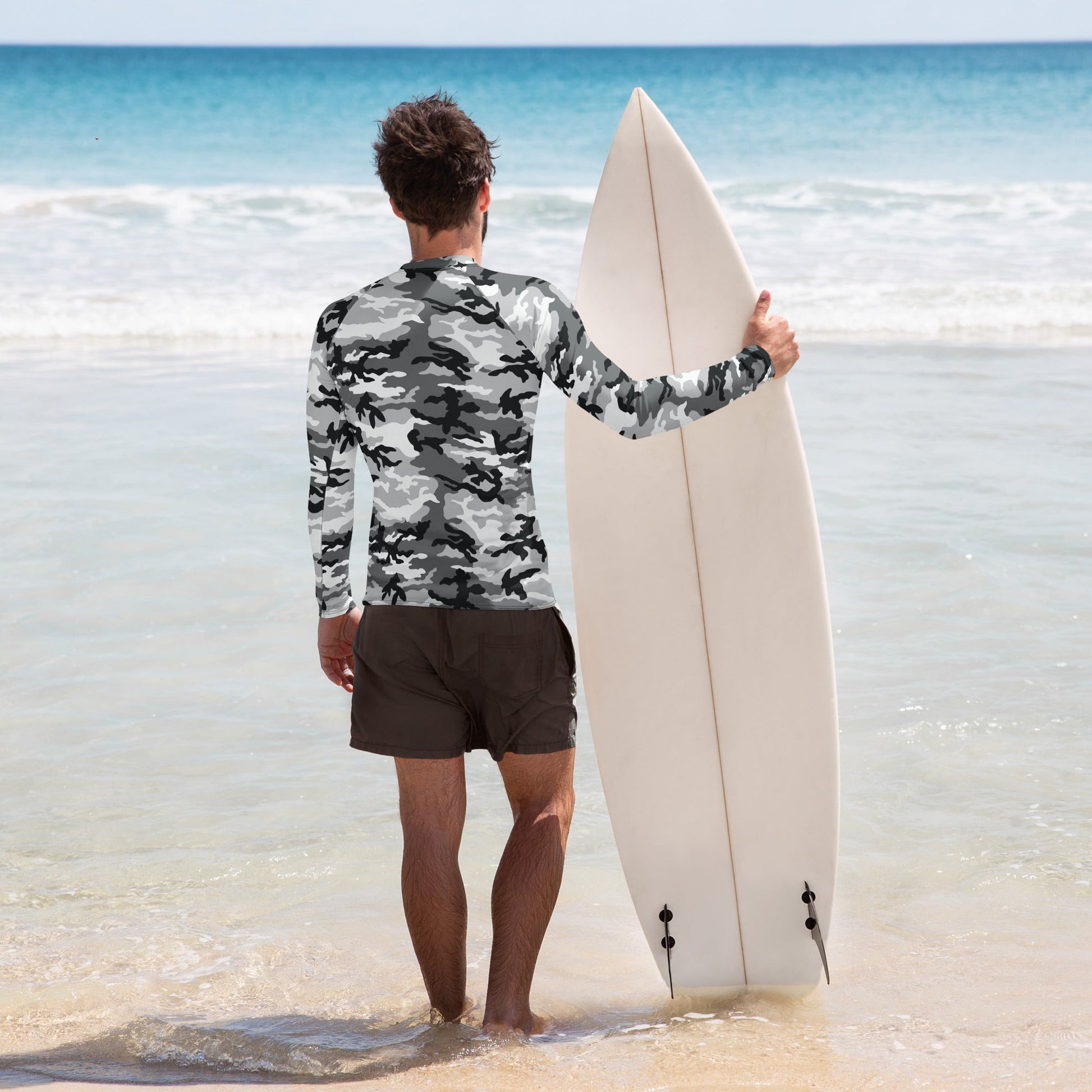 American M81 Urban City CAMO Mens Long-sleeve Rash Guard - Guards