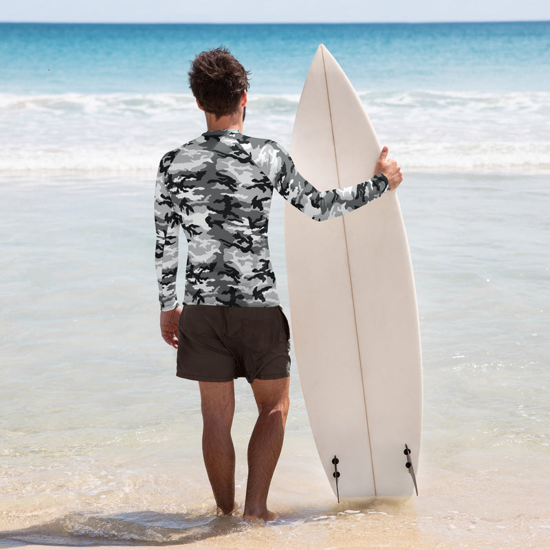 American M81 Urban City CAMO Mens Long-Sleeve Rash Guard