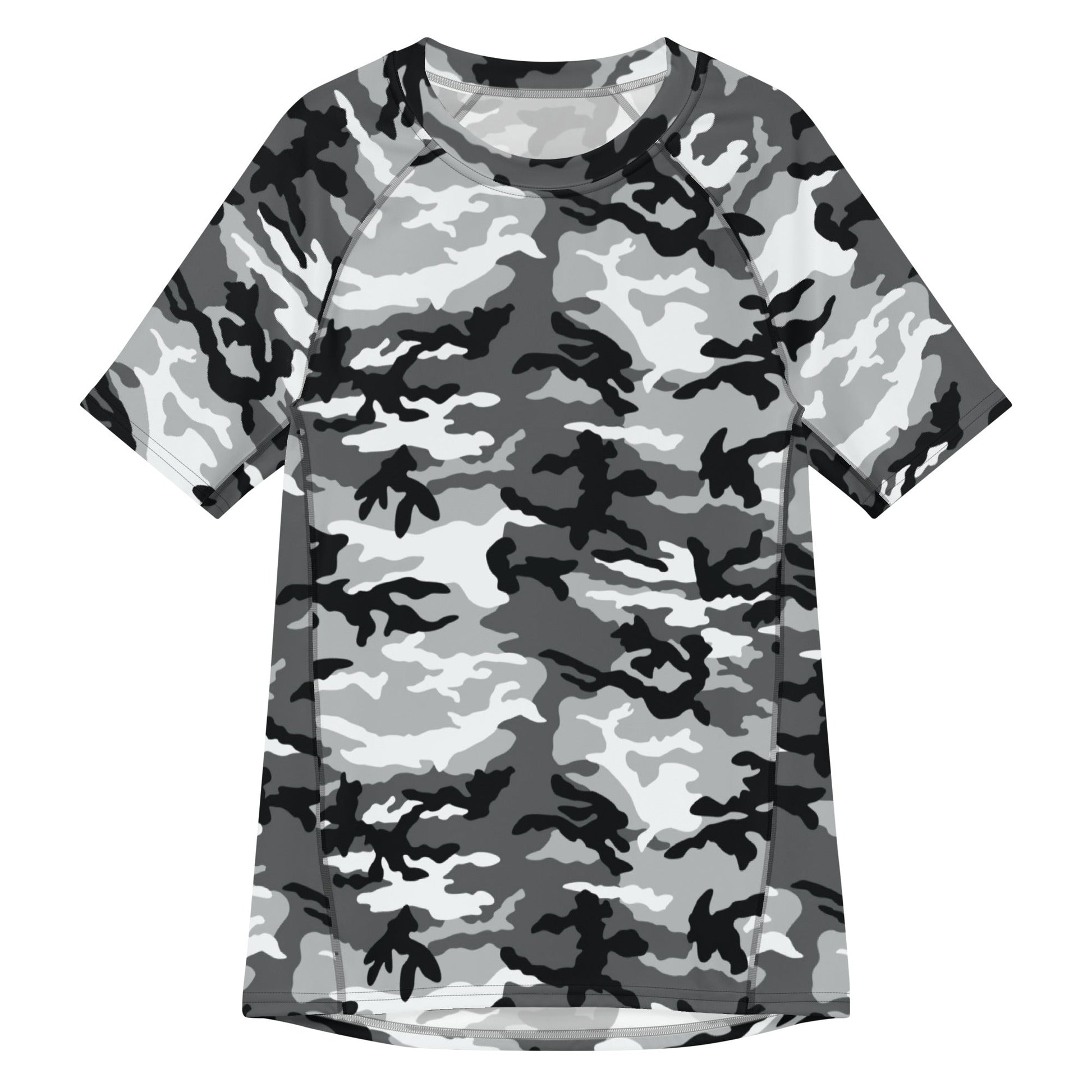 American M81 Urban City CAMO Mens Short-Sleeve Rash Guard - 2XS - Short-sleeve Guards