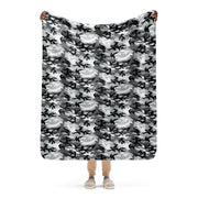American M81 Urban City CAMO Sherpa Blanket - 50″×60″
