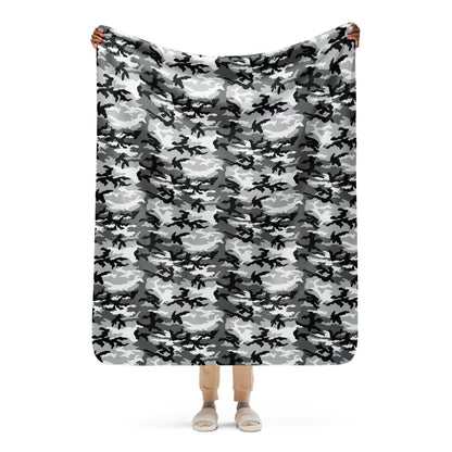 American M81 Urban City CAMO Sherpa blanket - 50″×60″ - Blankets