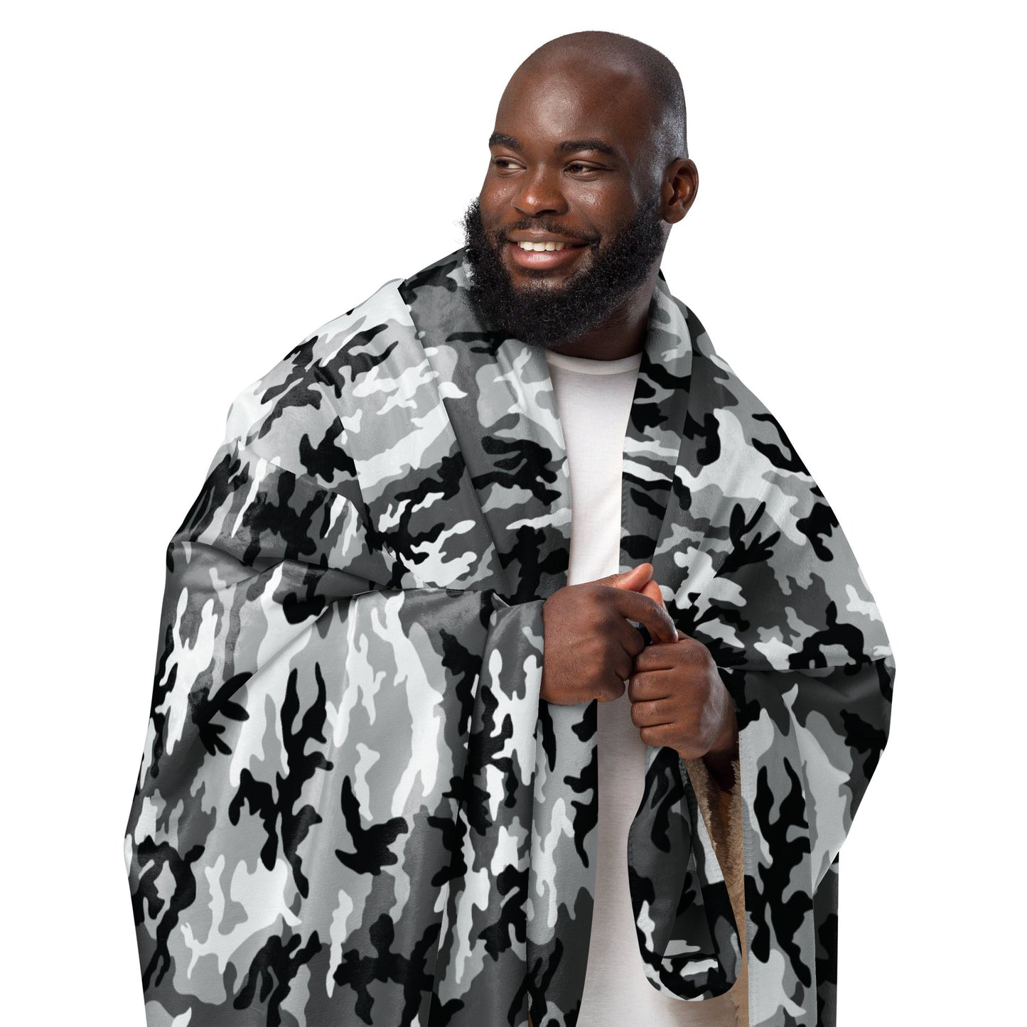 American M81 Urban City CAMO Sherpa blanket - Blankets