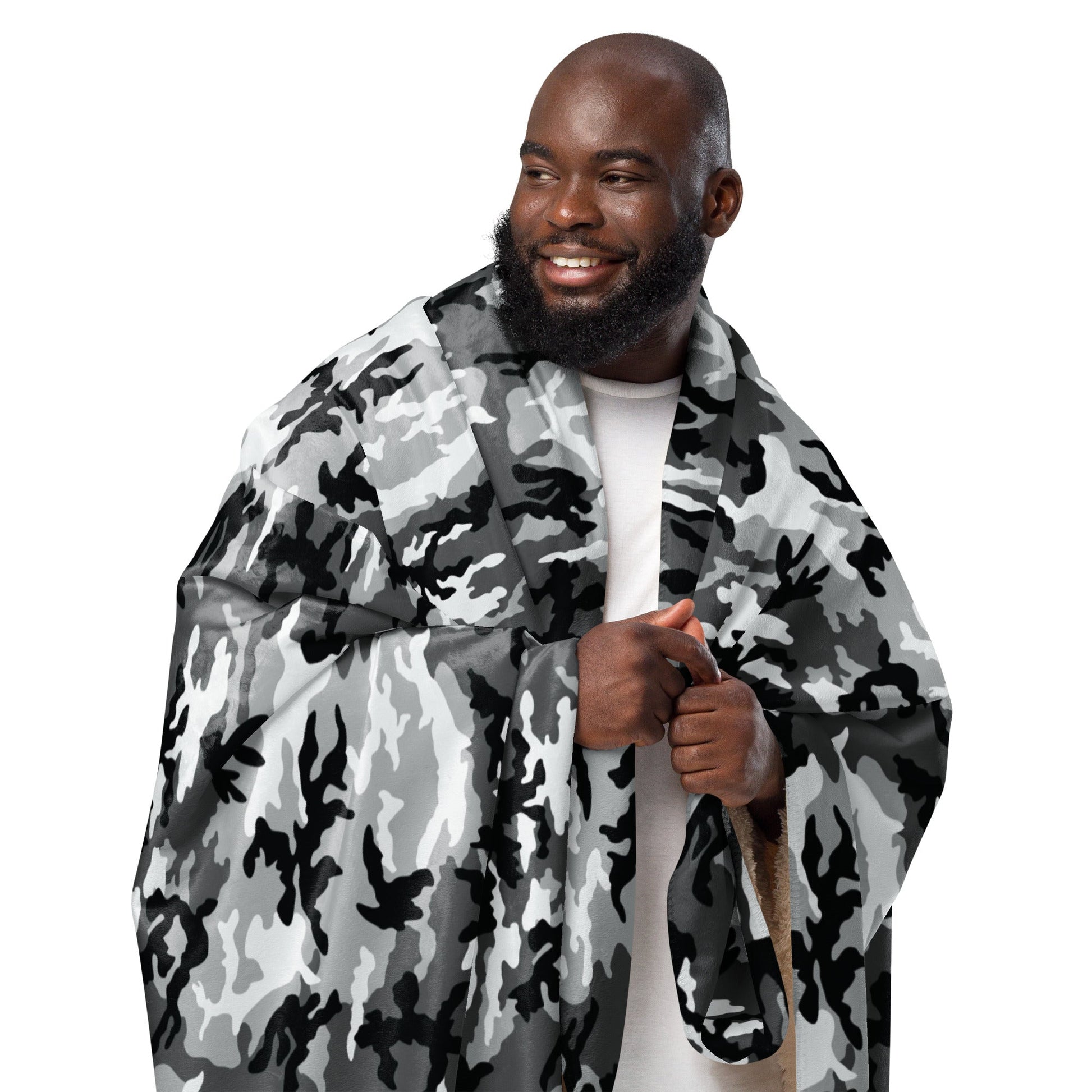 American M81 Urban City CAMO Sherpa blanket - Blankets