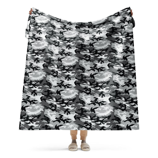 American M81 Urban City CAMO Sherpa Blanket - 60″×80″