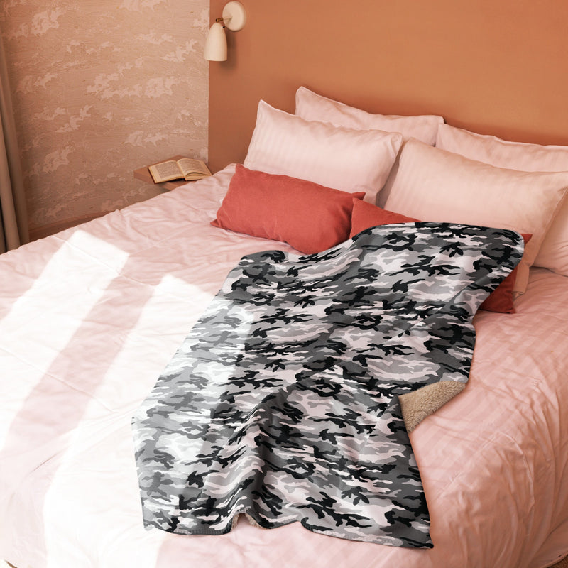 American M81 Urban City CAMO Sherpa Blanket