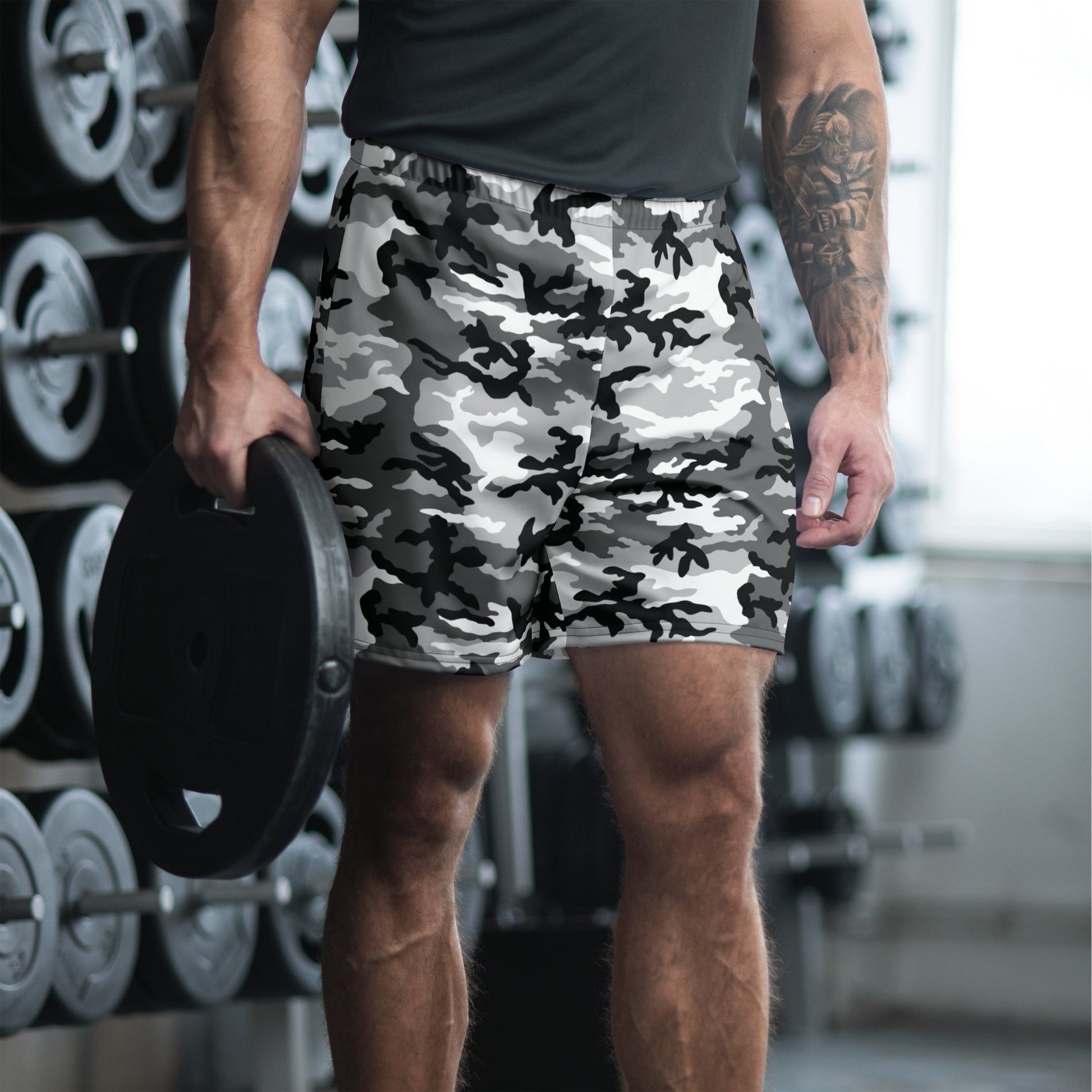 American M81 Urban City CAMO Unisex Athletic Long Shorts - 2XS