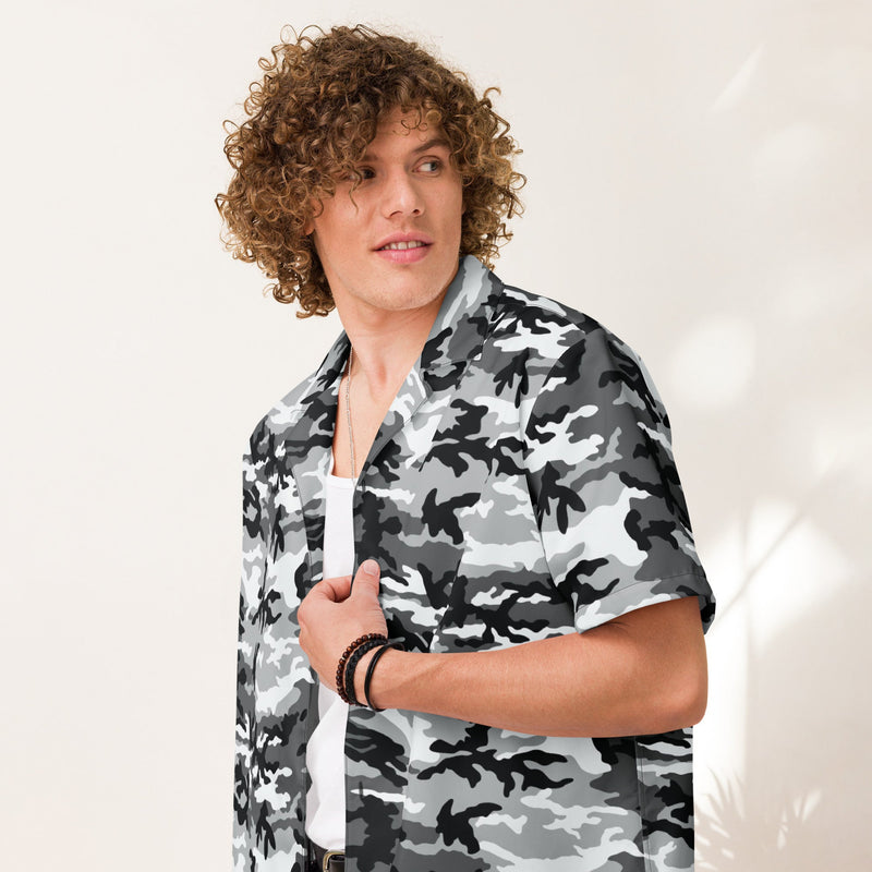 Classic M81 Urban City CAMO Unisex Short-Sleeve Button Shirt - Button-Up