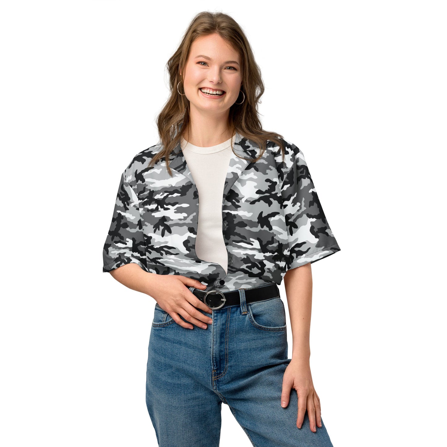 American M81 Urban City CAMO Unisex button shirt - Button Shirts