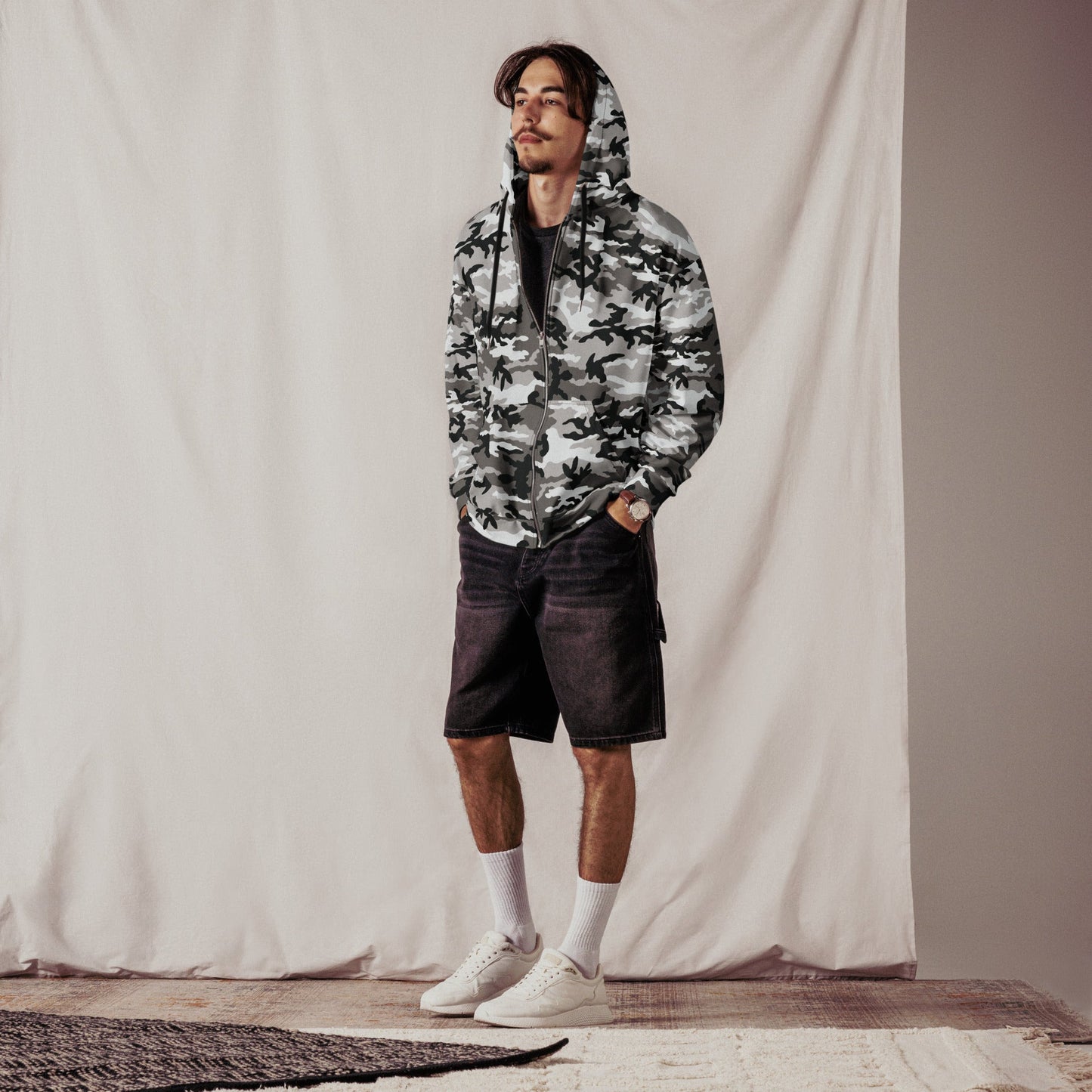 American M81 Urban City CAMO Unisex Zip Hoodie