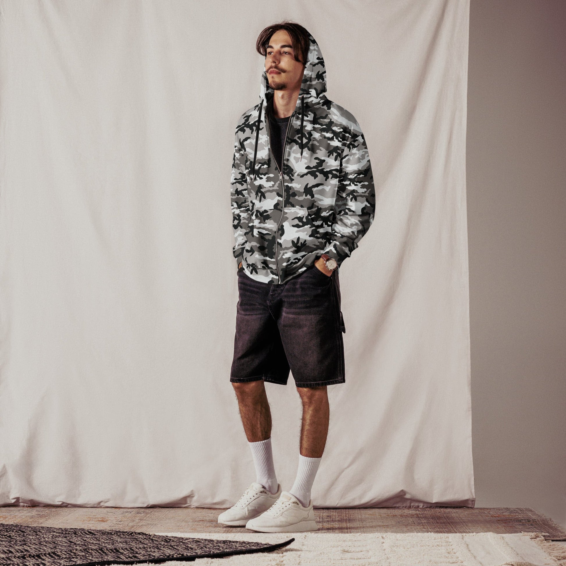 American M81 Urban City CAMO Unisex Zip Hoodie