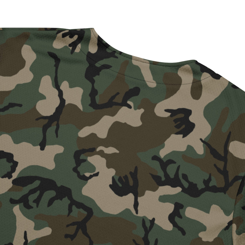 American M81 Woodland CAMO Unisex Baseball Jersey