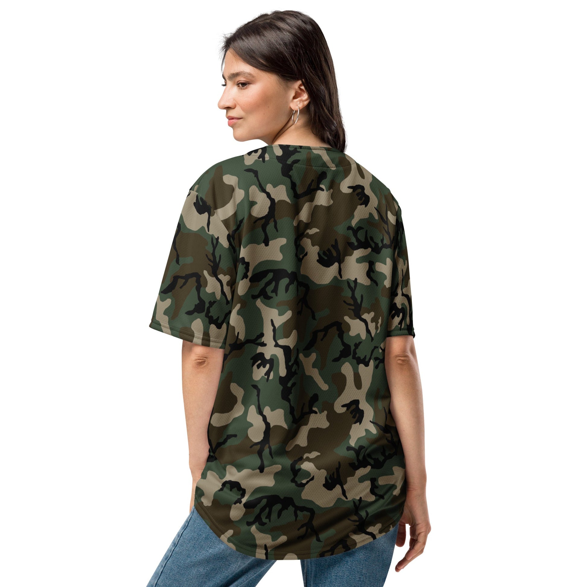 American M81 Woodland CAMO baseball jersey - Baseball Jerseys
